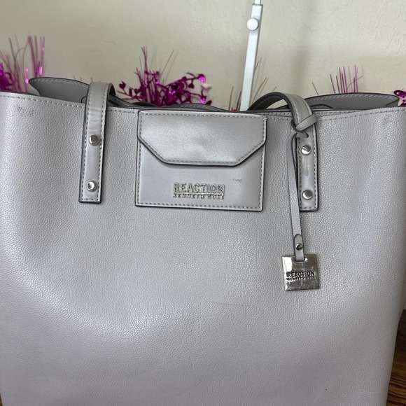 Reaction KENNETH COLE Gray Large Tote - Picture 6 of 12